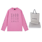 Black Cotton Grid Print Long-Sleeve - Men's