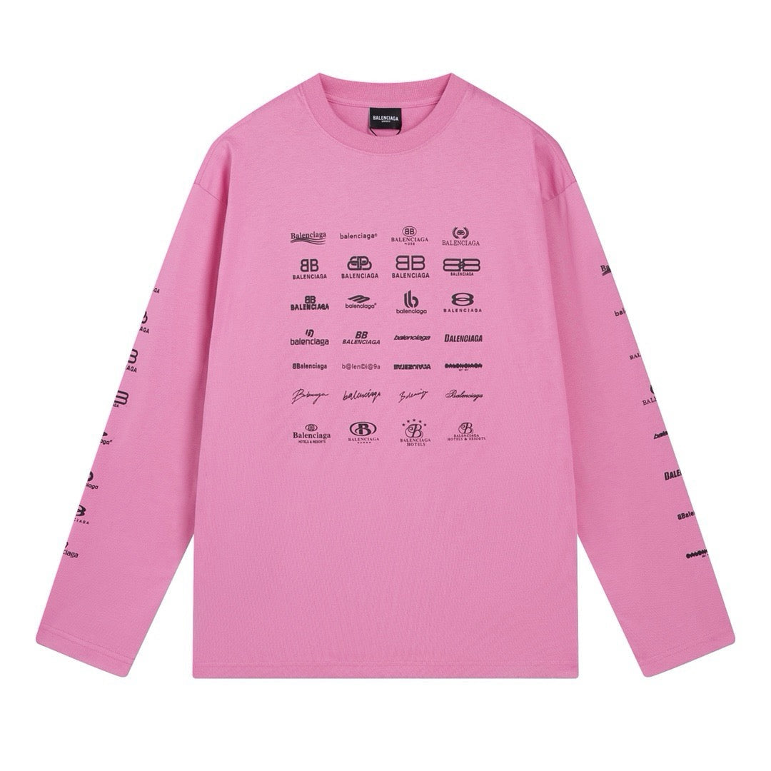 Black Cotton Grid Print Long-Sleeve - Men's