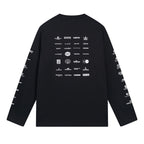 Black Cotton Grid Print Long-Sleeve - Men's