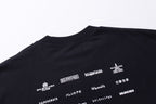 Black Cotton Grid Print Long-Sleeve - Men's