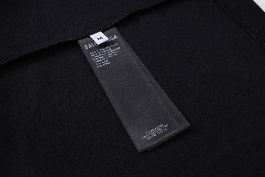 Black Cotton Grid Print Long-Sleeve - Men's