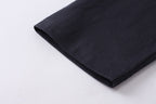 Black Cotton Sports Logo Long-Sleeve - Men's