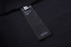 Black Cotton Sports Logo Long-Sleeve - Men's