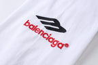 Black Cotton Sports Logo Long-Sleeve - Men's