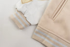 Cream Wool Patch Varsity - Men's