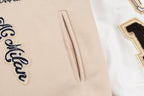 Cream Wool Patch Varsity - Men's