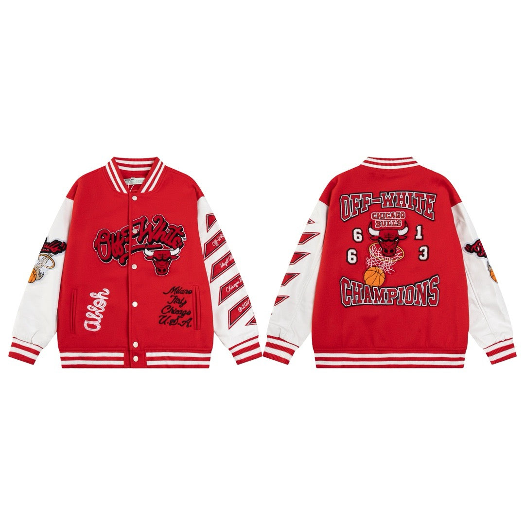 Red Wool Patch Varsity - Men's