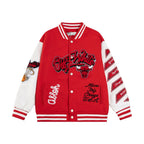 Red Wool Patch Varsity - Men's