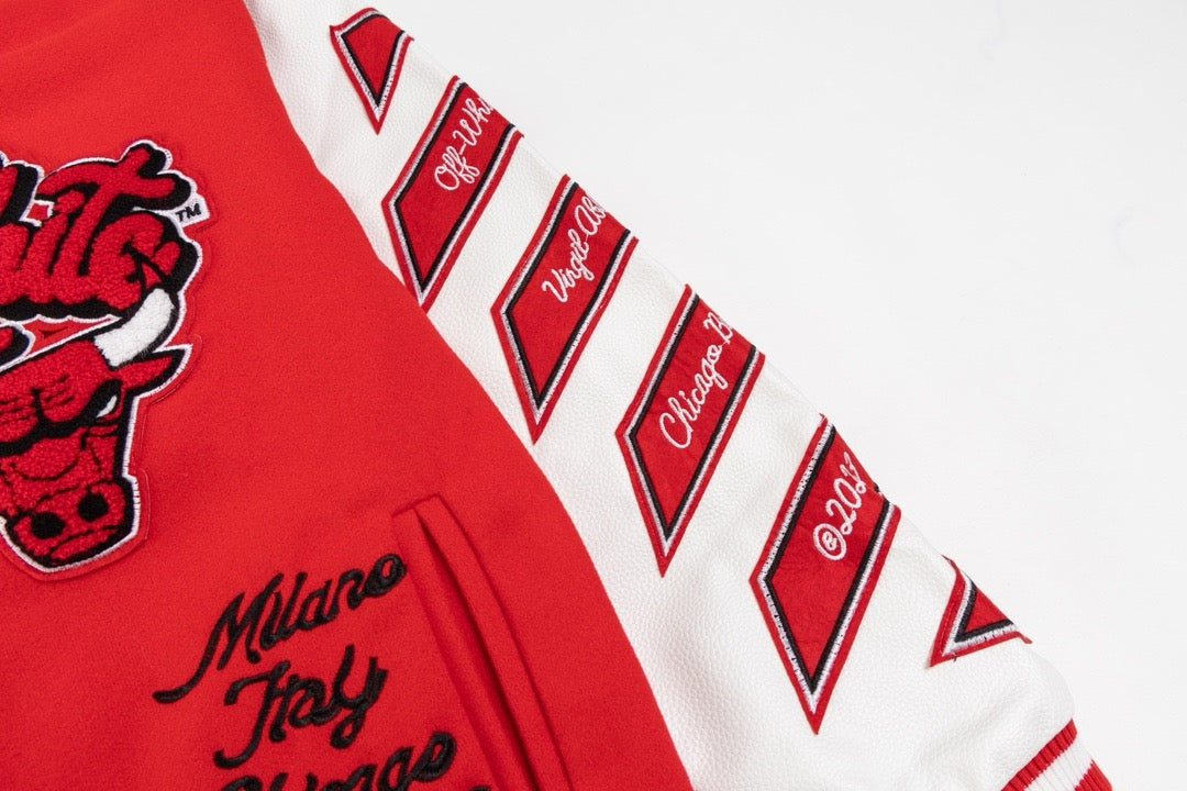Red Wool Patch Varsity - Men's