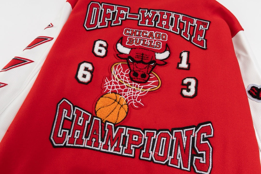 Red Wool Patch Varsity - Men's
