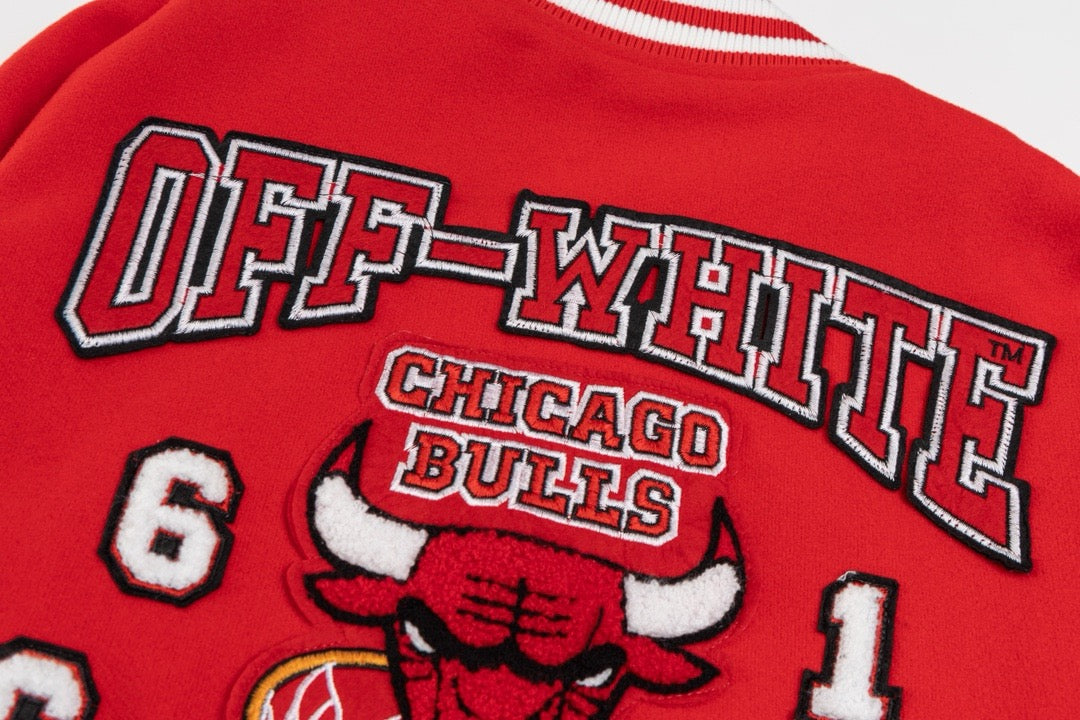 Red Wool Patch Varsity - Men's