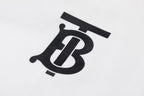 Black Cotton Monogram Crewneck - Men's