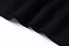 Black Cotton Monogram Crewneck - Men's