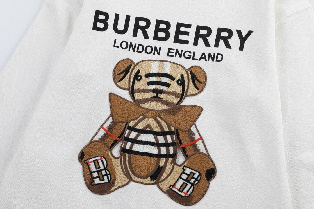 Black Cotton Bear Graphic Crewneck - Men's