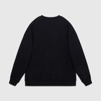 Black Cotton Bear Graphic Crewneck - Men's