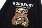 Black Cotton Bear Graphic Crewneck - Men's