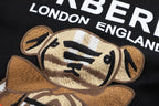 Black Cotton Bear Graphic Crewneck - Men's