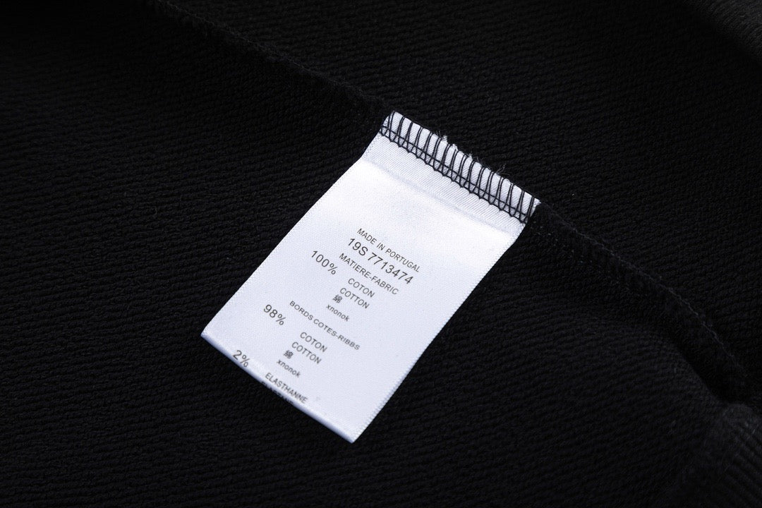 Black Cotton Bear Graphic Crewneck - Men's