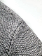 Black Wool Plain Half-Zip - Men's