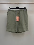 Olive Corduroy Plain Drawstring - Men's