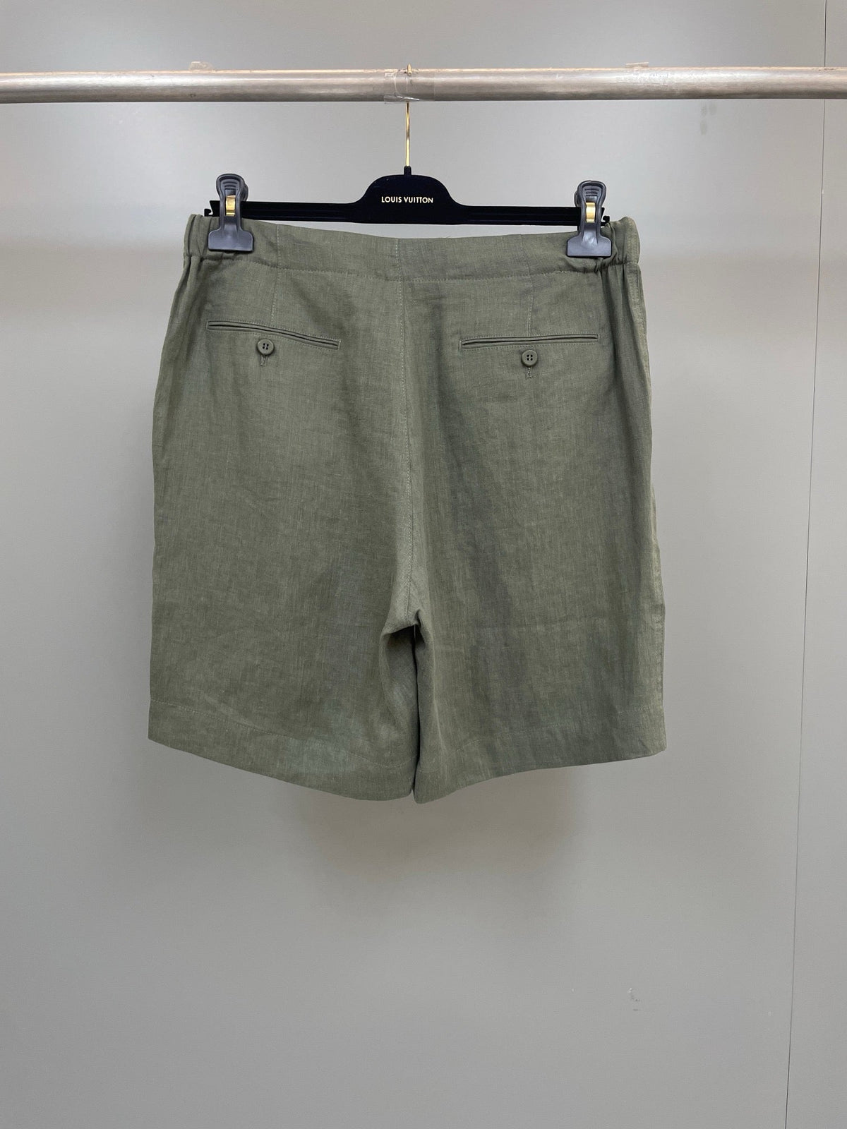 Olive Corduroy Plain Drawstring - Men's