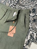 Olive Corduroy Plain Drawstring - Men's