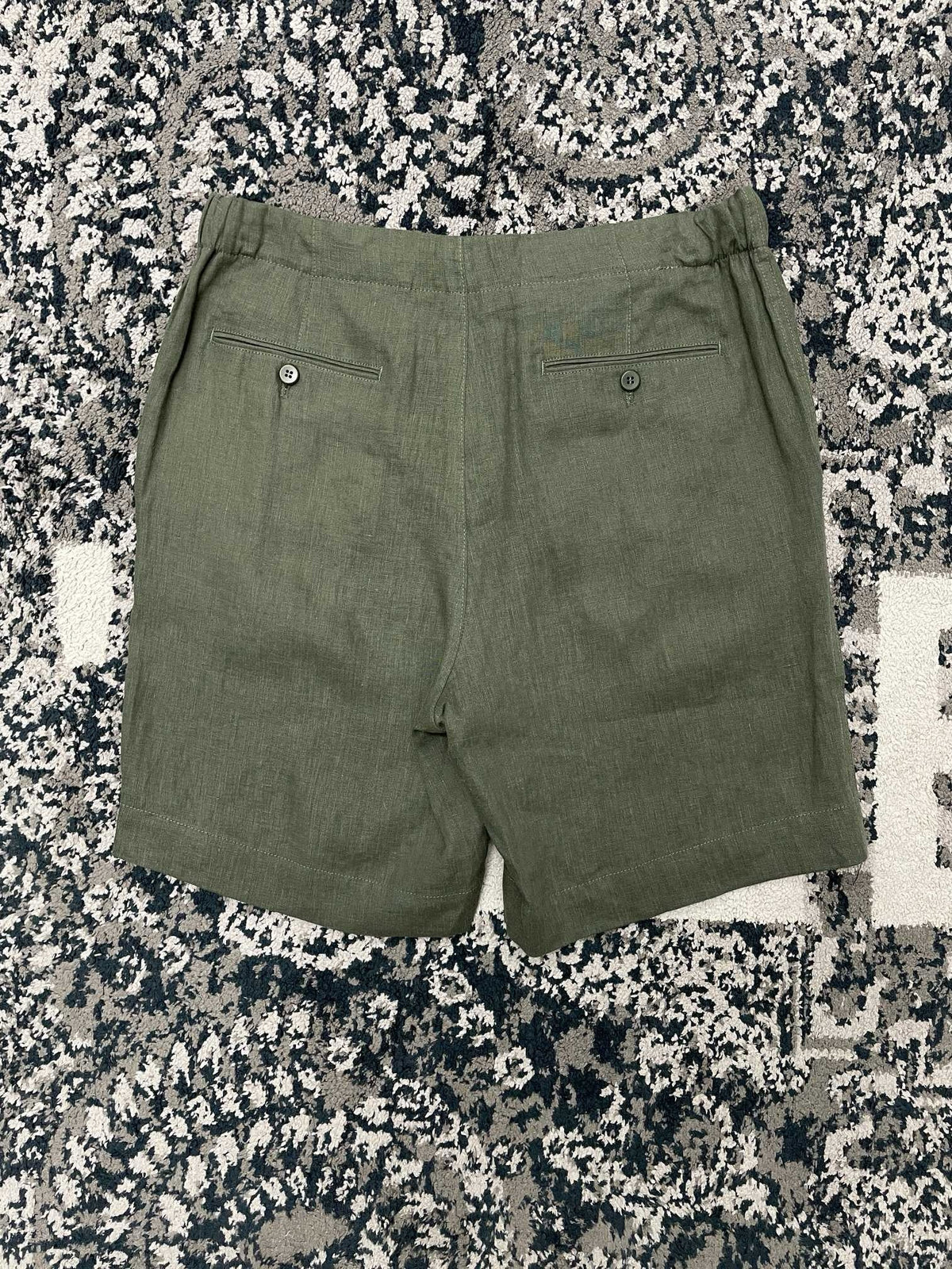 Olive Corduroy Plain Drawstring - Men's