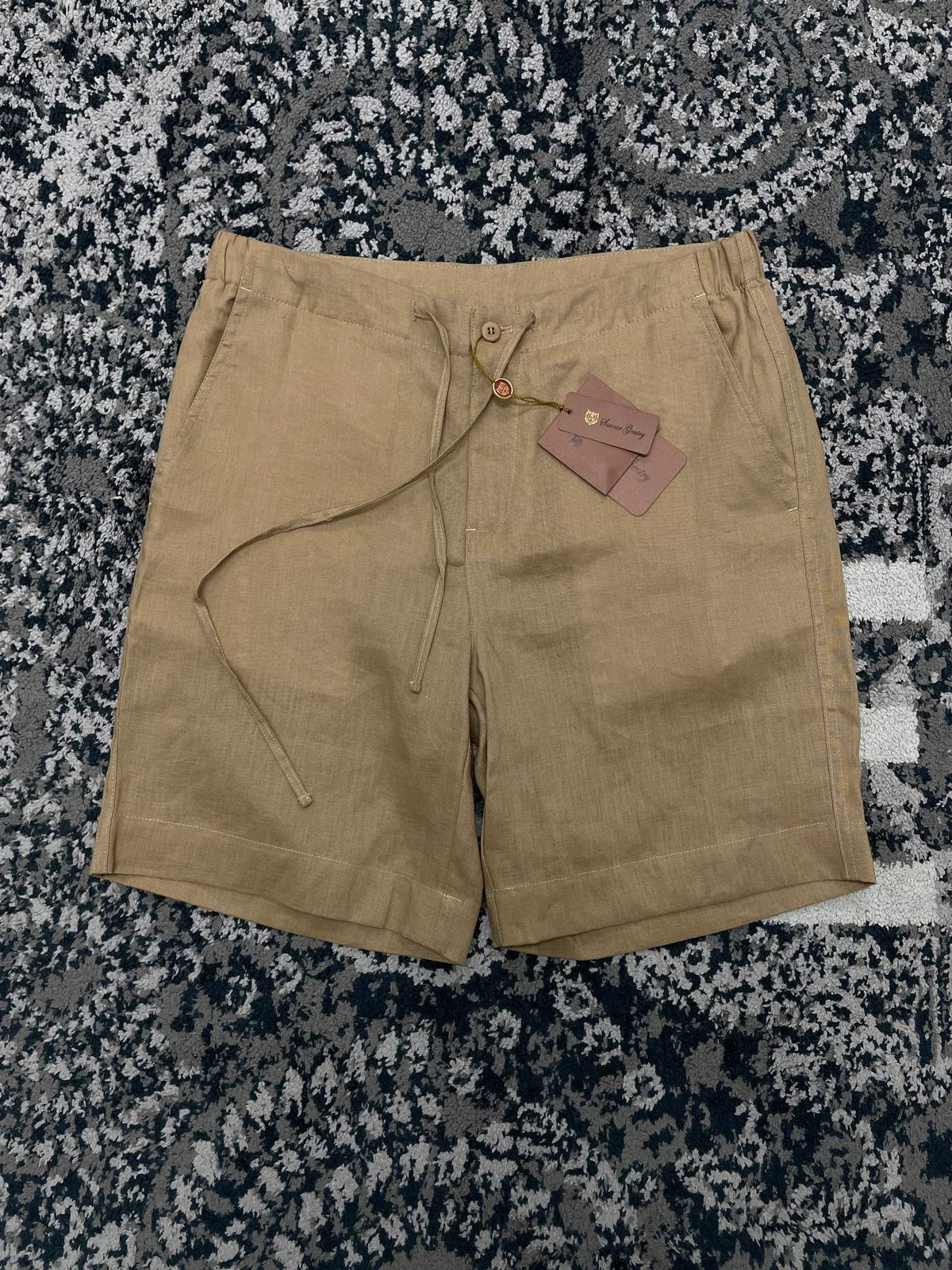 Olive Corduroy Plain Drawstring - Men's