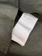 Olive Cotton Plain Long-Sleeve - Men's
