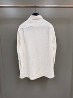 Olive Cotton Plain Long-Sleeve - Men's