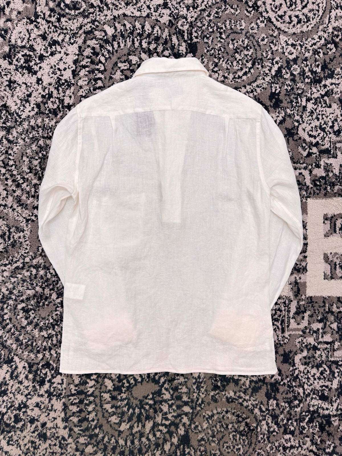 Olive Cotton Plain Long-Sleeve - Men's