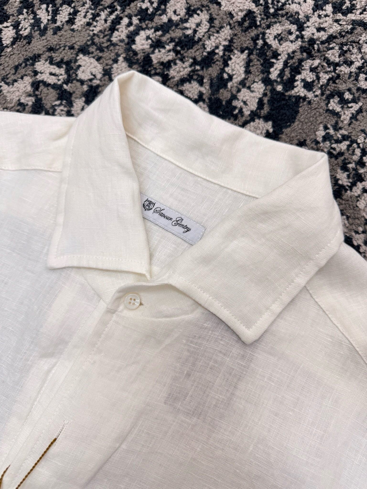 Olive Cotton Plain Long-Sleeve - Men's