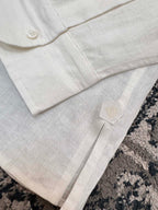 Olive Cotton Plain Long-Sleeve - Men's