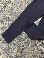 Navy Cotton Drawstring Straight - Men's
