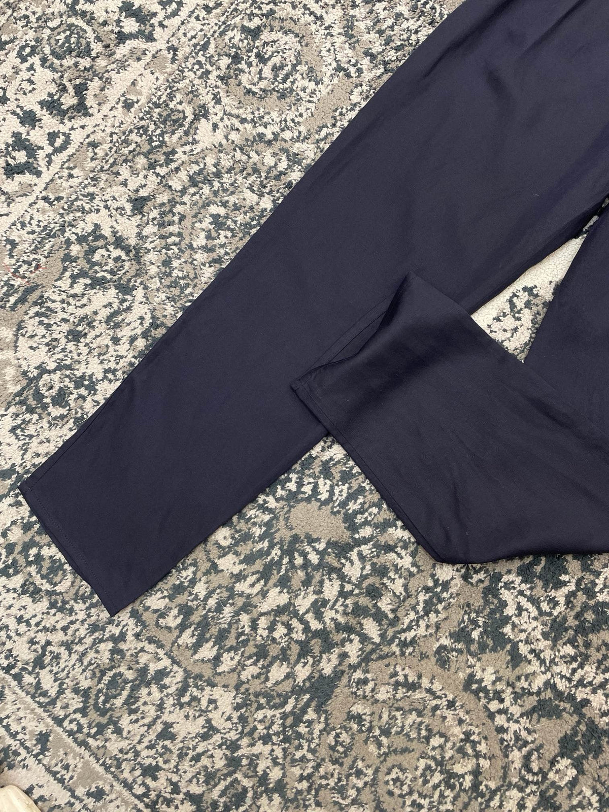 Navy Cotton Drawstring Straight - Men's