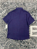 Purple Cotton Twin Pocket Short-Sleeve - Men's