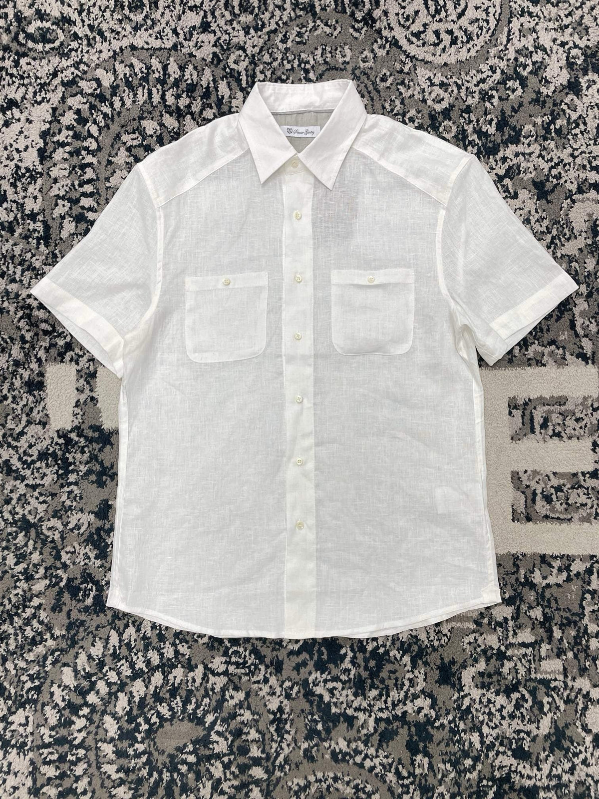 Purple Cotton Twin Pocket Short-Sleeve - Men's