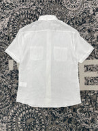 Purple Cotton Twin Pocket Short-Sleeve - Men's