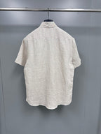Purple Cotton Twin Pocket Short-Sleeve - Men's