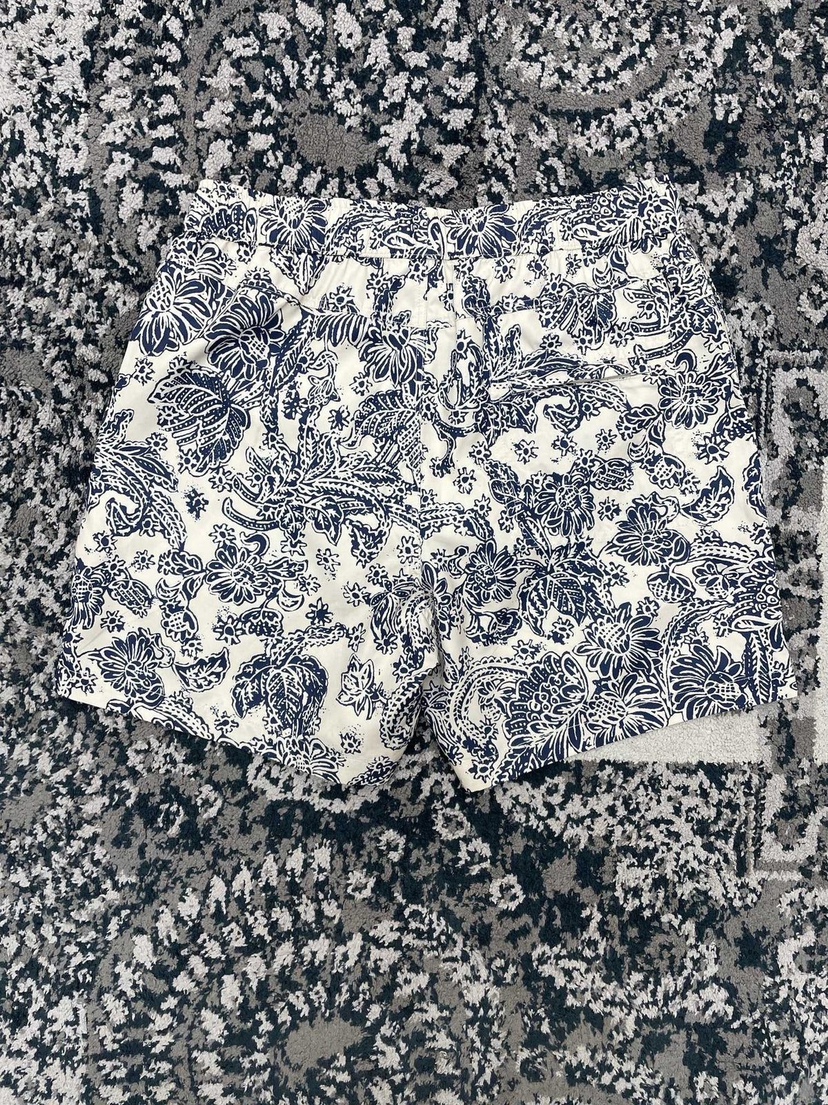 Cream Cotton Toile Print Mini Skirt - Women's