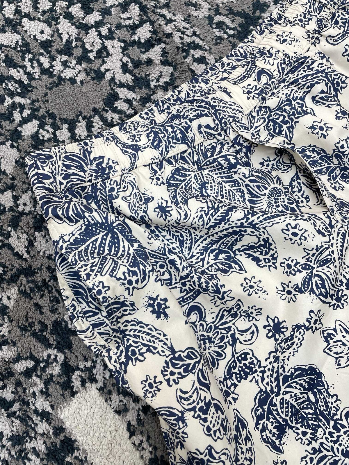 Cream Cotton Toile Print Mini Skirt - Women's