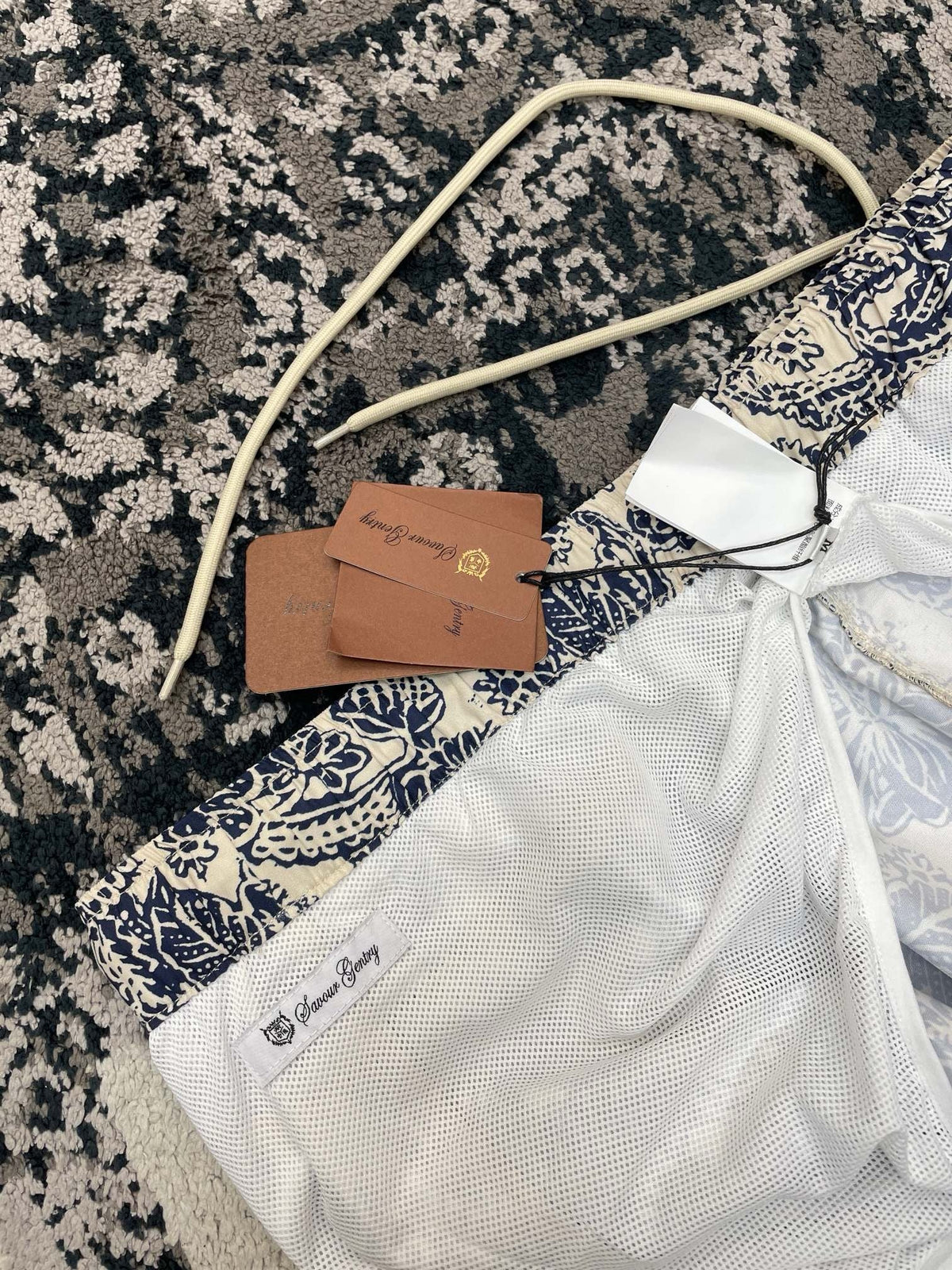 Cream Cotton Toile Print Mini Skirt - Women's