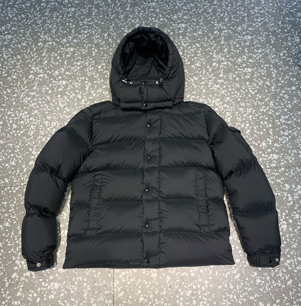Black Puffer Jacket - Men's