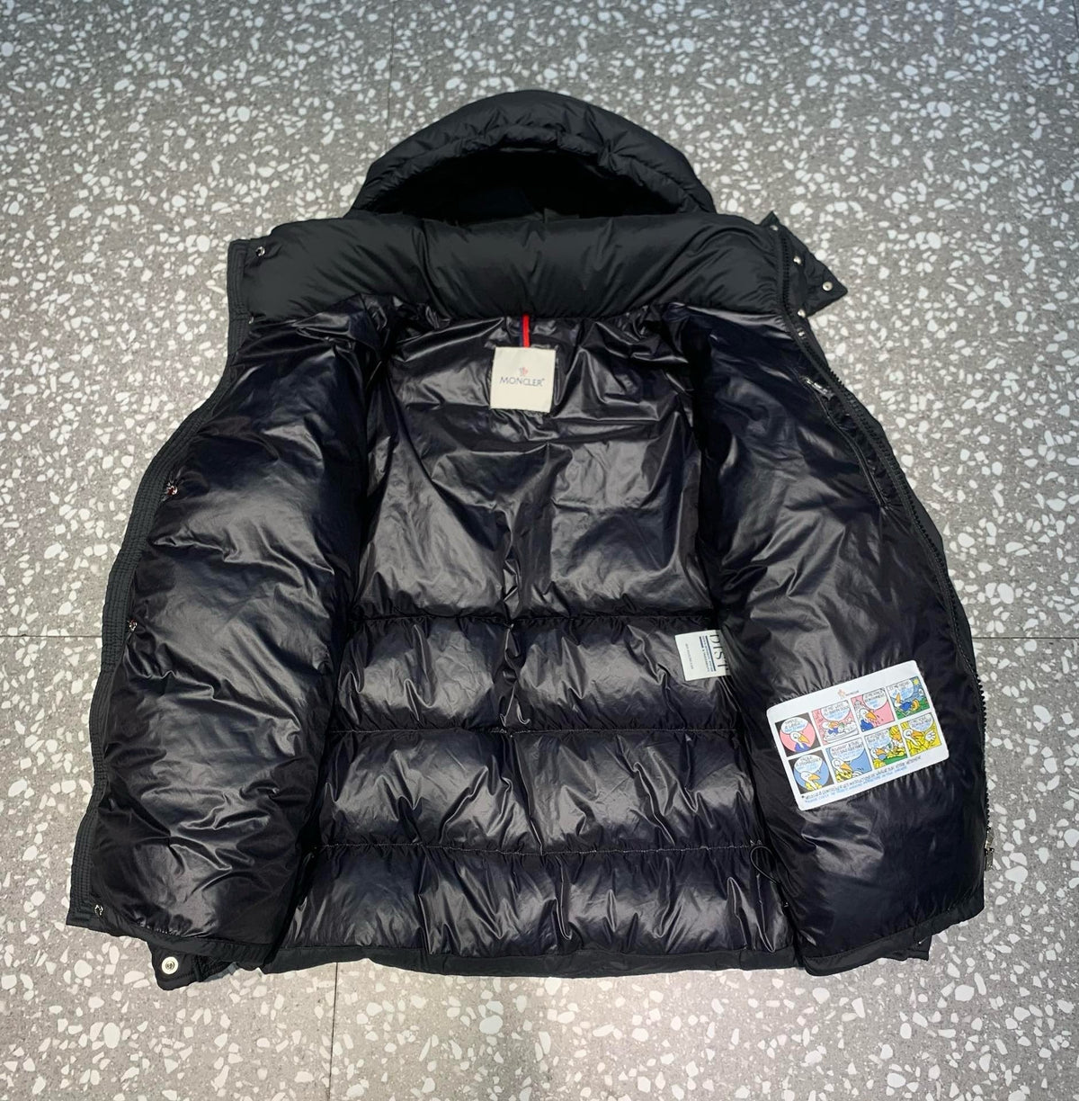 Black Puffer Jacket - Men's
