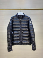 Black and Grey Puffer Jacket - Men's