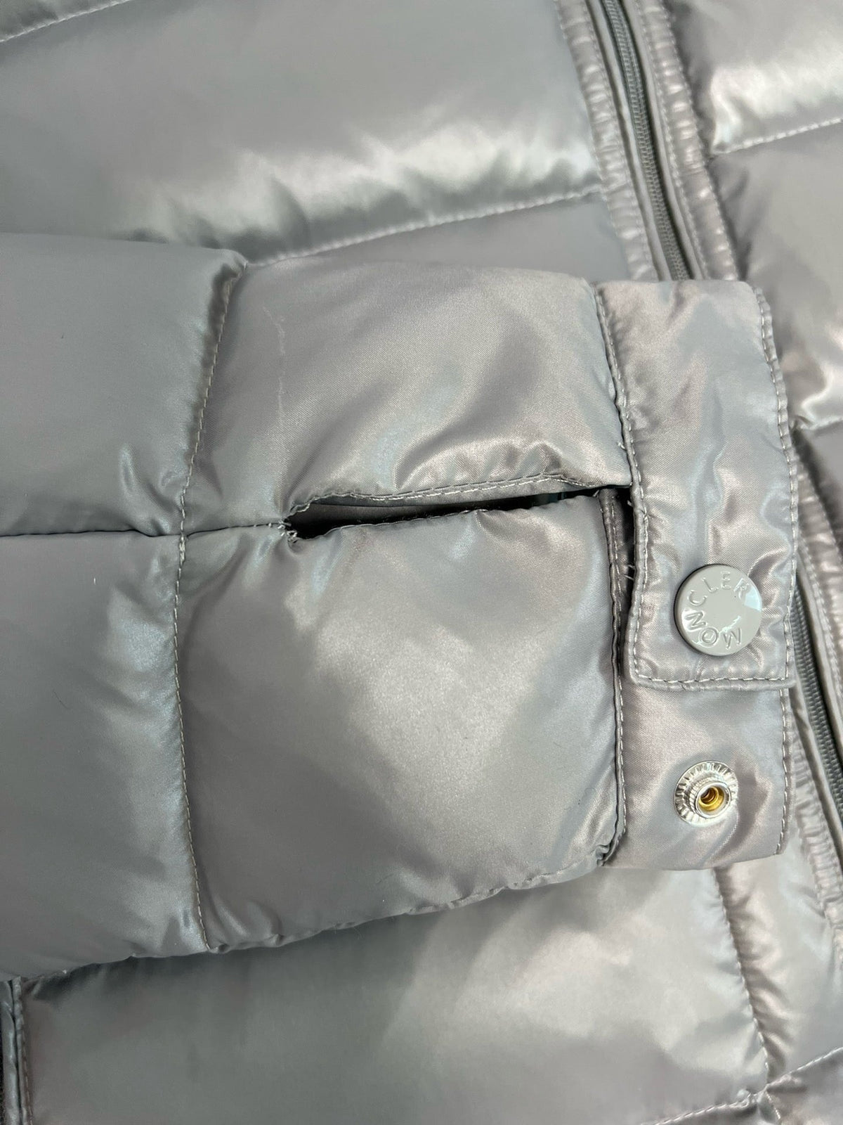 Black and Grey Puffer Jacket - Men's