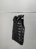 Black Nylon Packable Gilet - Men's
