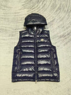 Black Nylon Packable Gilet - Men's