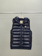 Black Nylon Packable Gilet - Men's