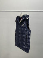 Black Nylon Packable Gilet - Men's